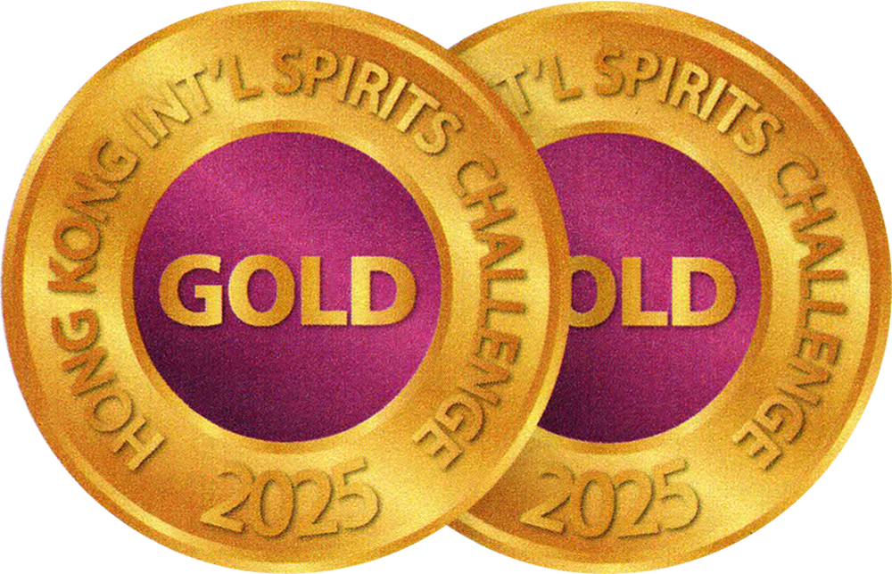 Double gold award badge
